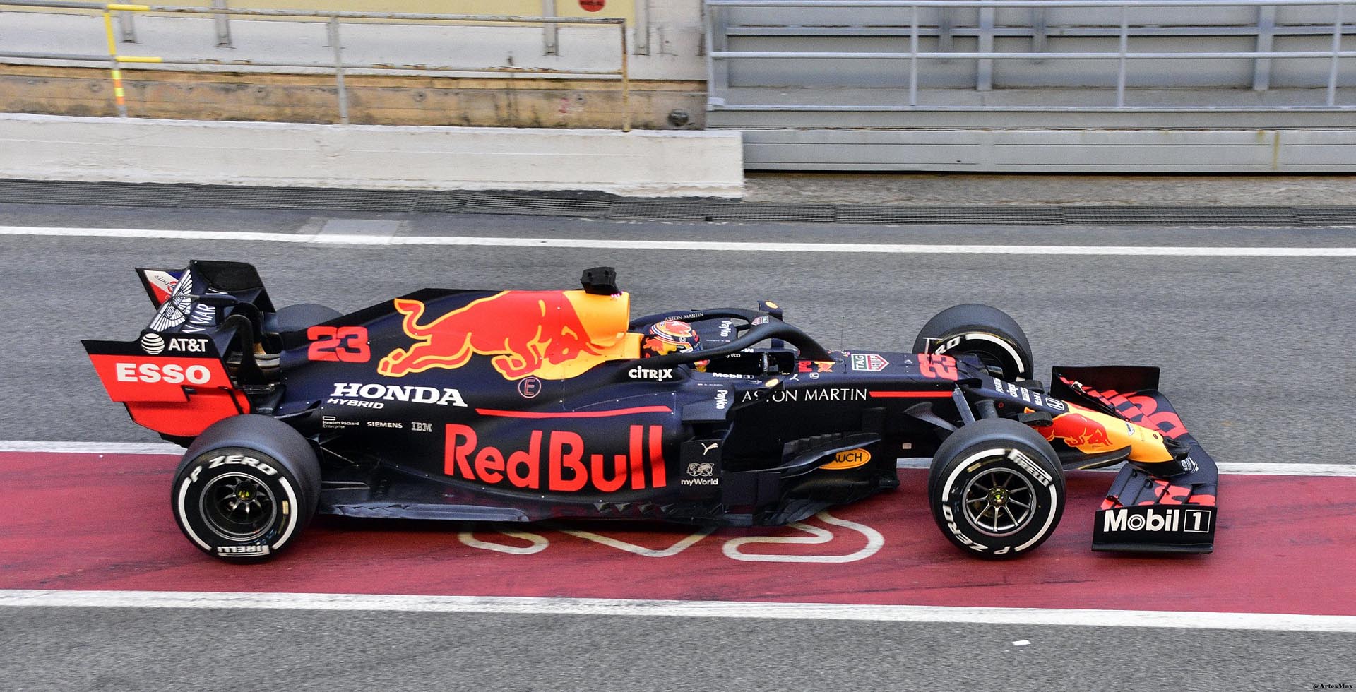 Red Bull Barcelonan talvitesteissä helmikuussa 2020. Kuva: © 2020 Artes Max / Flickr.com.